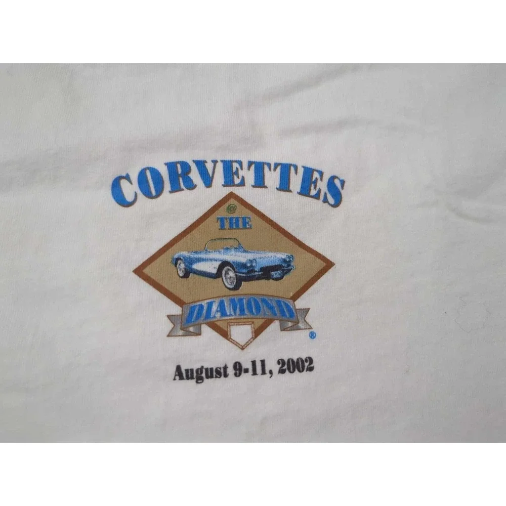 Vintage Corvettes T Shirt Mens XL Hanes Excellent‎ 2002 Event Graphic